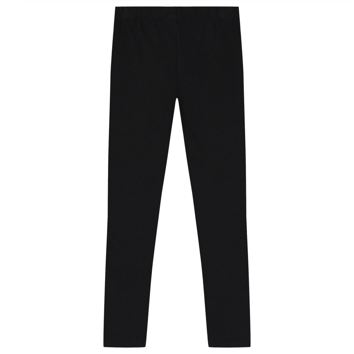 Girls Black Logo Leggings, 1, hi-res image number null