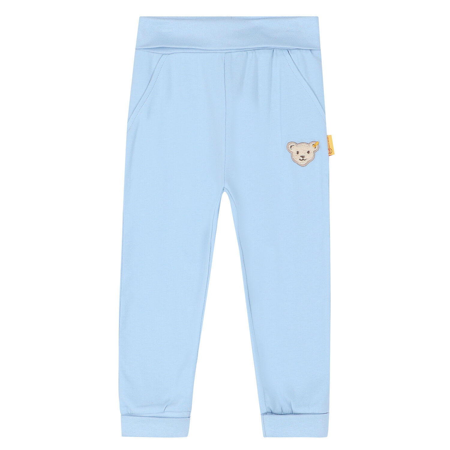 Baby Boys Blue Teddy Joggers, 1, hi-res image number null