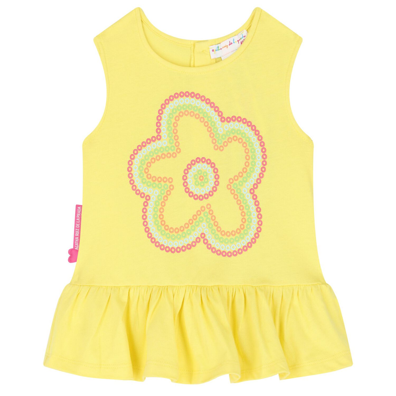 Girls Yellow Sequin Top & Shorts Set, 1, hi-res image number null
