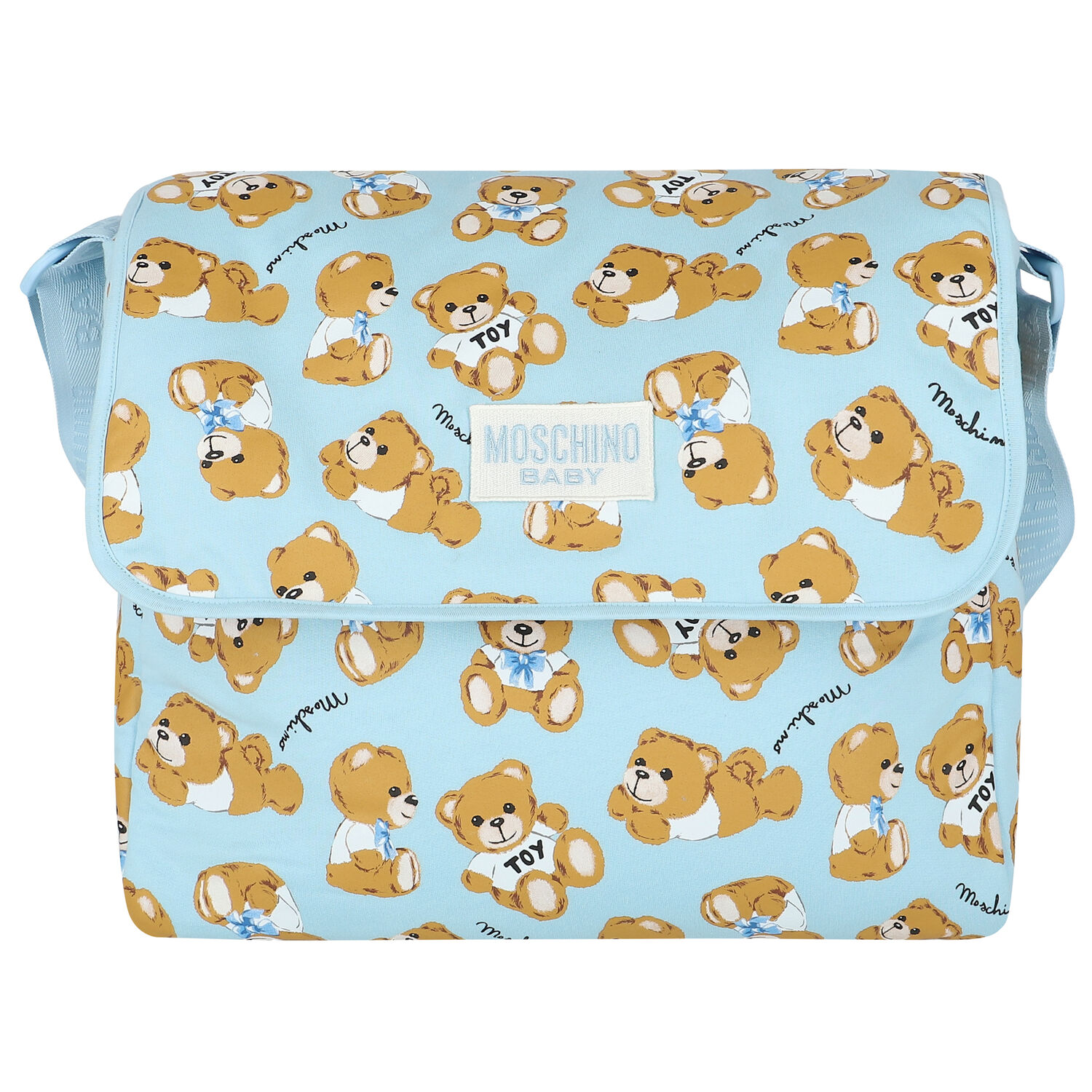 Blue Teddy Logo Baby Changing Bag, 2, hi-res
