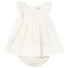 Baby Girls Ivory Dress Set, 1, hi-res