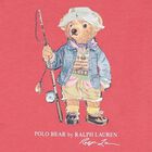 Baby Boys Red Fishing Polo Bear T-Shirt, 1, hi-res