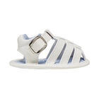 Baby Boys White Sandals, 2, hi-res