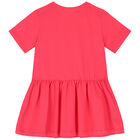 Girls Pink Medusa Logo Dress, 1, hi-res