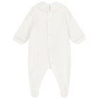 Baby Girls White Teddy Bear Logo Babygrow Gift Set, 2, hi-res