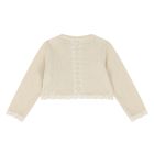 Younger Girls Gold Knitted Cardigan, 1, hi-res