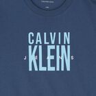 Boys Blue Logo Print Cotton T-Shirt, 1, hi-res
