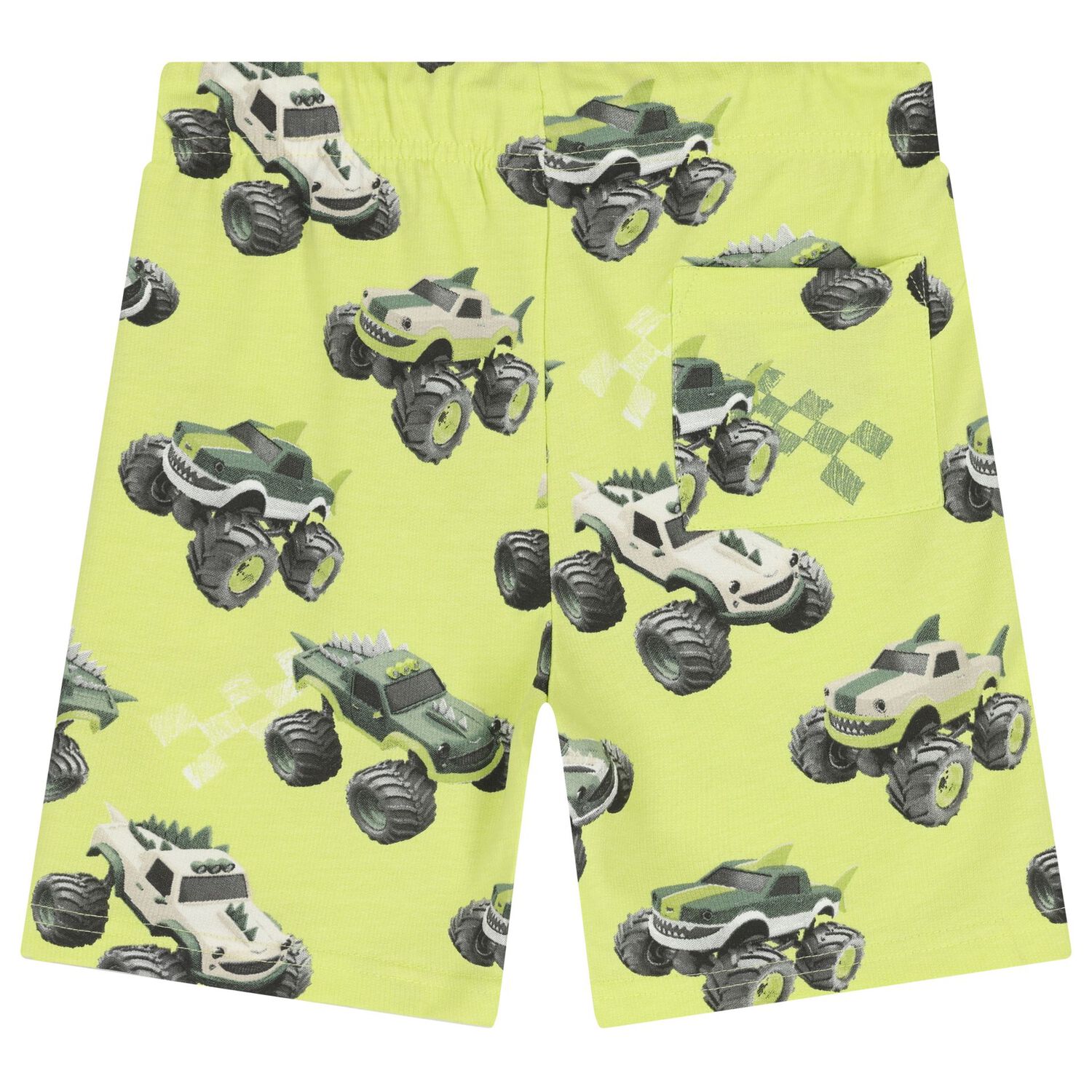 Boys White & Green Short Set, 2, hi-res