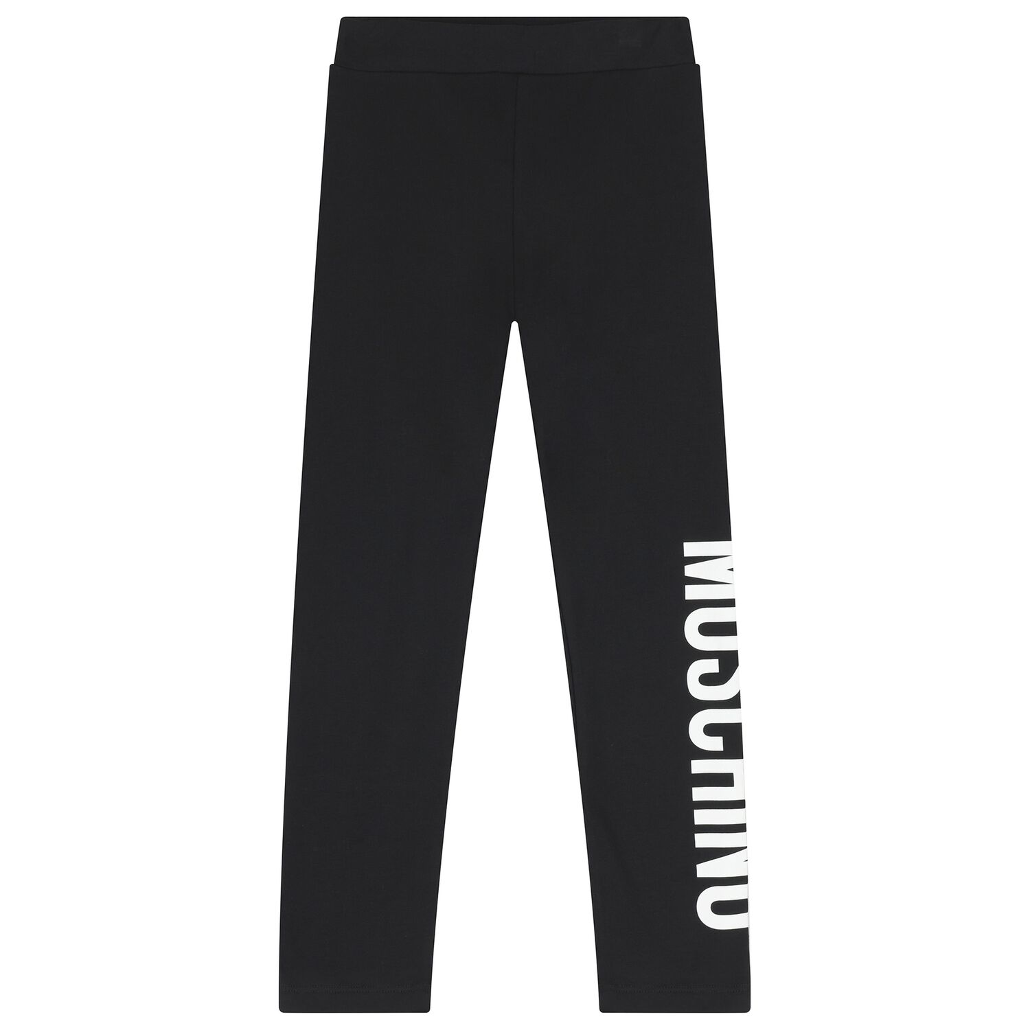 Girls Black Logo Leggings, 1, hi-res