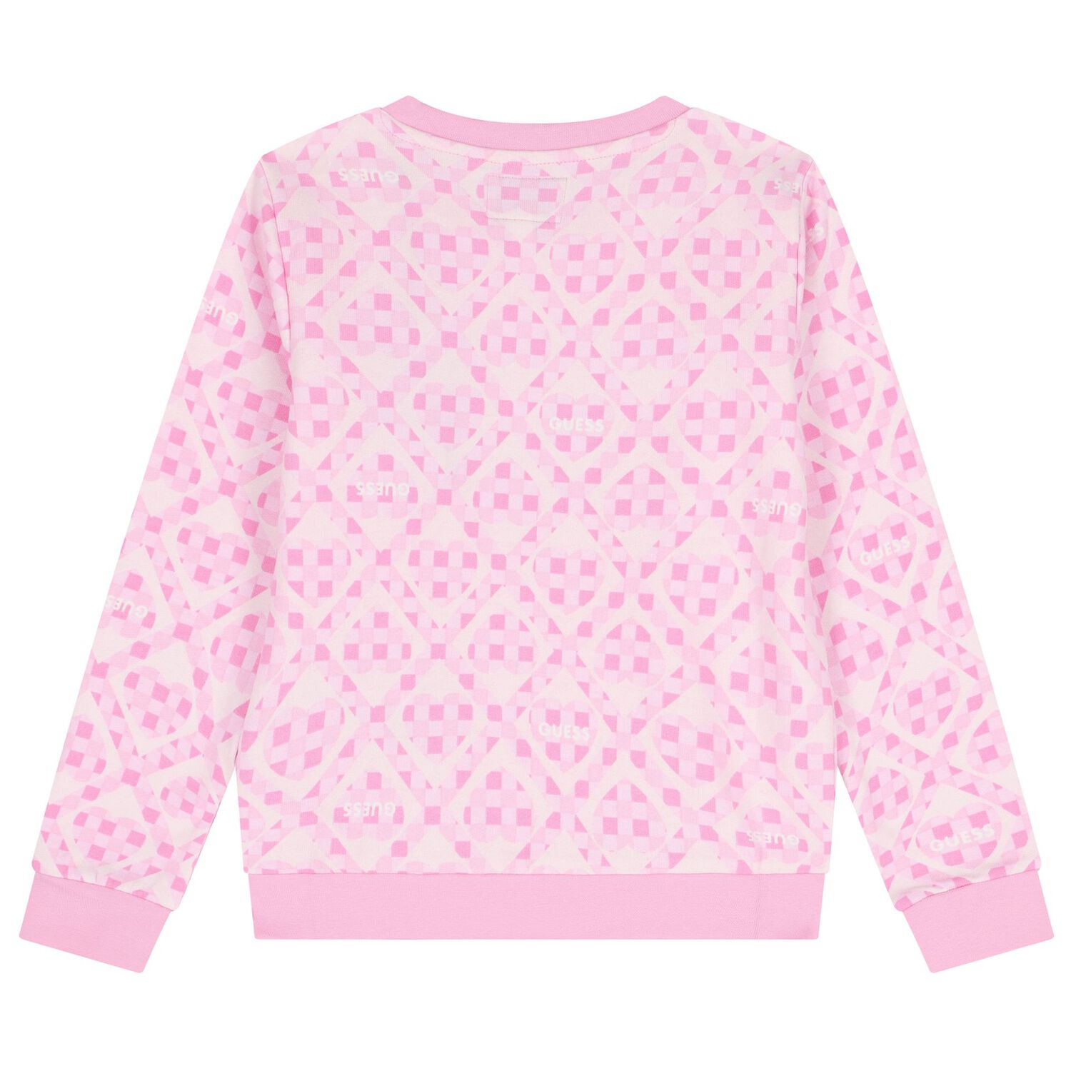 Girls Pink Logo Sweatshirt, 1, hi-res