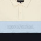 Boys Ivory & Navy Blue Logo Polo Shirt, 1, hi-res