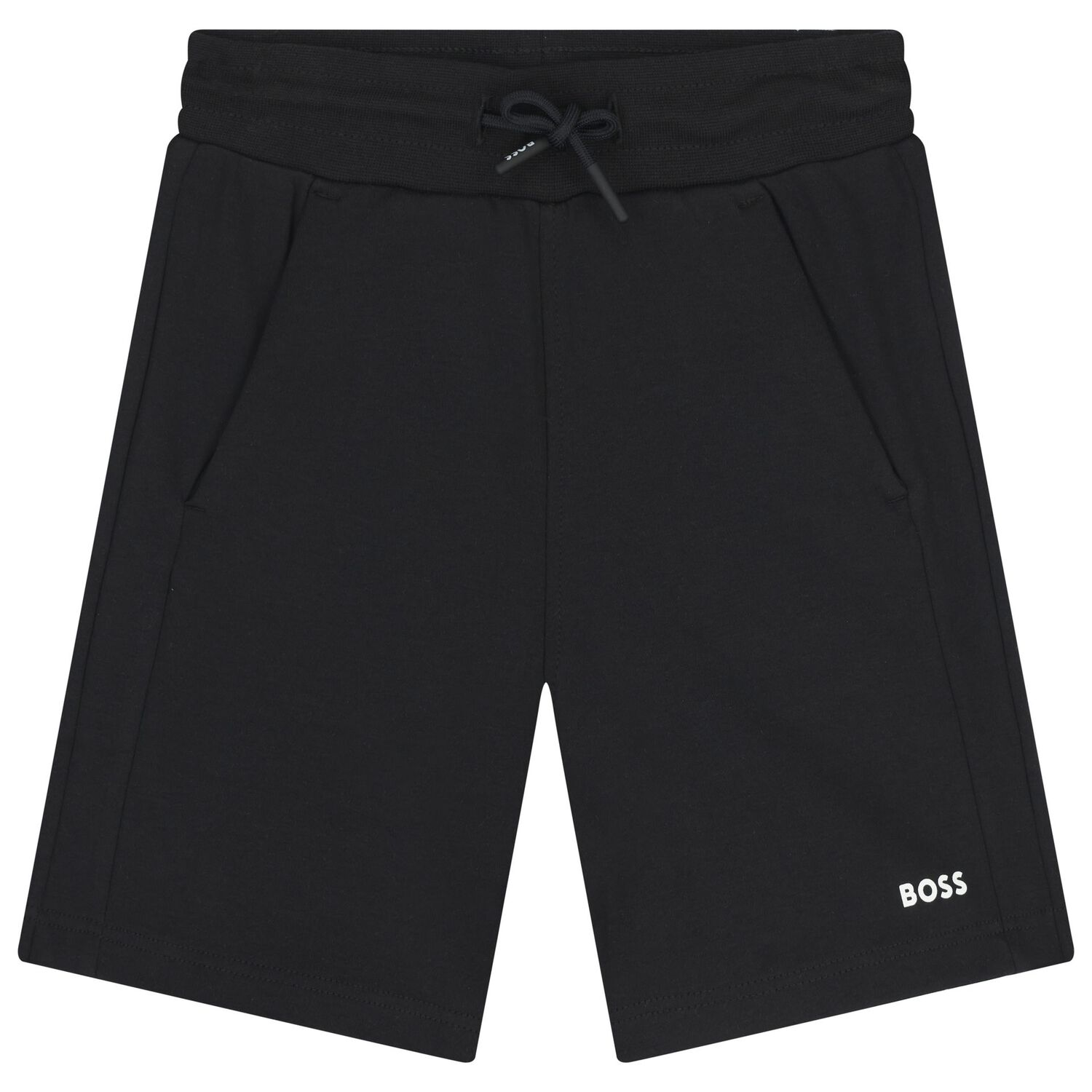Boys White & Black Logo Shorts Set, 1, hi-res