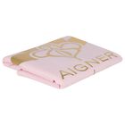 Baby Girls Pink & Gold Logo Blanket, 2, hi-res