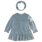 Younger Girls Blue Dress Set, 1, hi-res