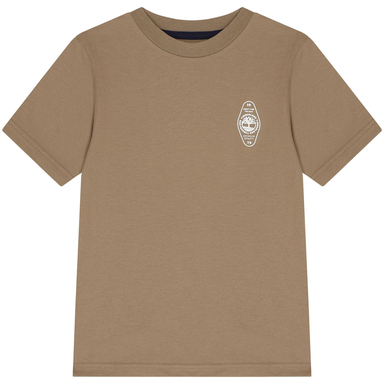 Boys White & Beige Logo T-Shirts ( 2-Pack ), 1, hi-res