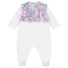 Baby Girls White & Blue Orchidee Babygrow Gift Set, 1, hi-res