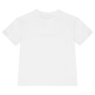 Boys White Logo T-Shirt, 2, hi-res