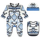 Baby Boys Marina Print Babygrow Gift Set, 1, hi-res