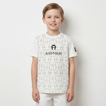 Boys White Logo T-Shirt