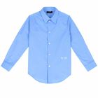 Boys Blue Cotton Shirt, 1, hi-res