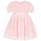Girls Pink Embellished Sequin Dress, 1, hi-res