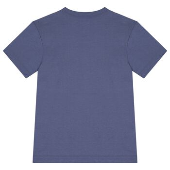 Boys Navy Blue Varsity Logo T-Shirt