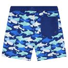 Boys Blue Swim Shorts, 1, hi-res