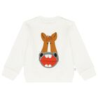 Younger Boys Ivory Logo Sweatshirt, 1, hi-res
