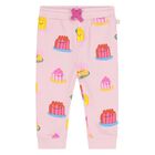 Younger Girls Pink Jelly Joggers, 1, hi-res