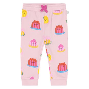 Younger Girls Pink Jelly Joggers