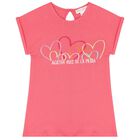 Girls Pink Heart Leggings Set, 1, hi-res