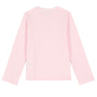 Baby Girls Pink Logo Long Sleeve Top, 2, hi-res