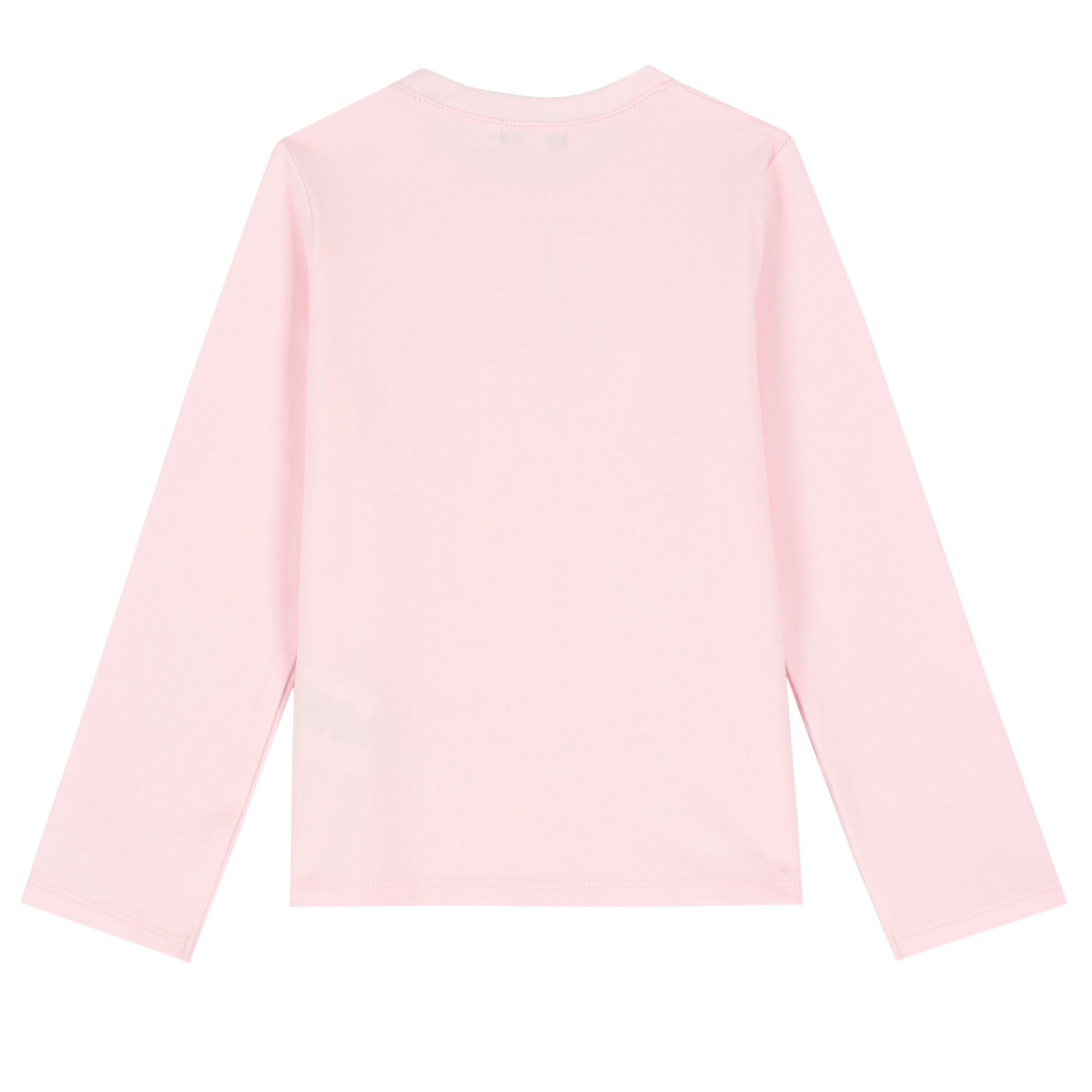Baby Girls Pink Logo Long Sleeve Top, 2, hi-res