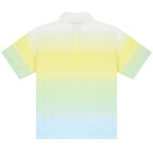 Boys Yellow & Blue Ombre Logo Polo Shirt, 1, hi-res