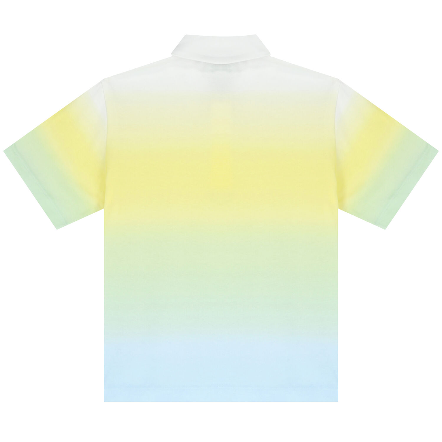 Boys Yellow & Blue Ombre Logo Polo Shirt, 1, hi-res