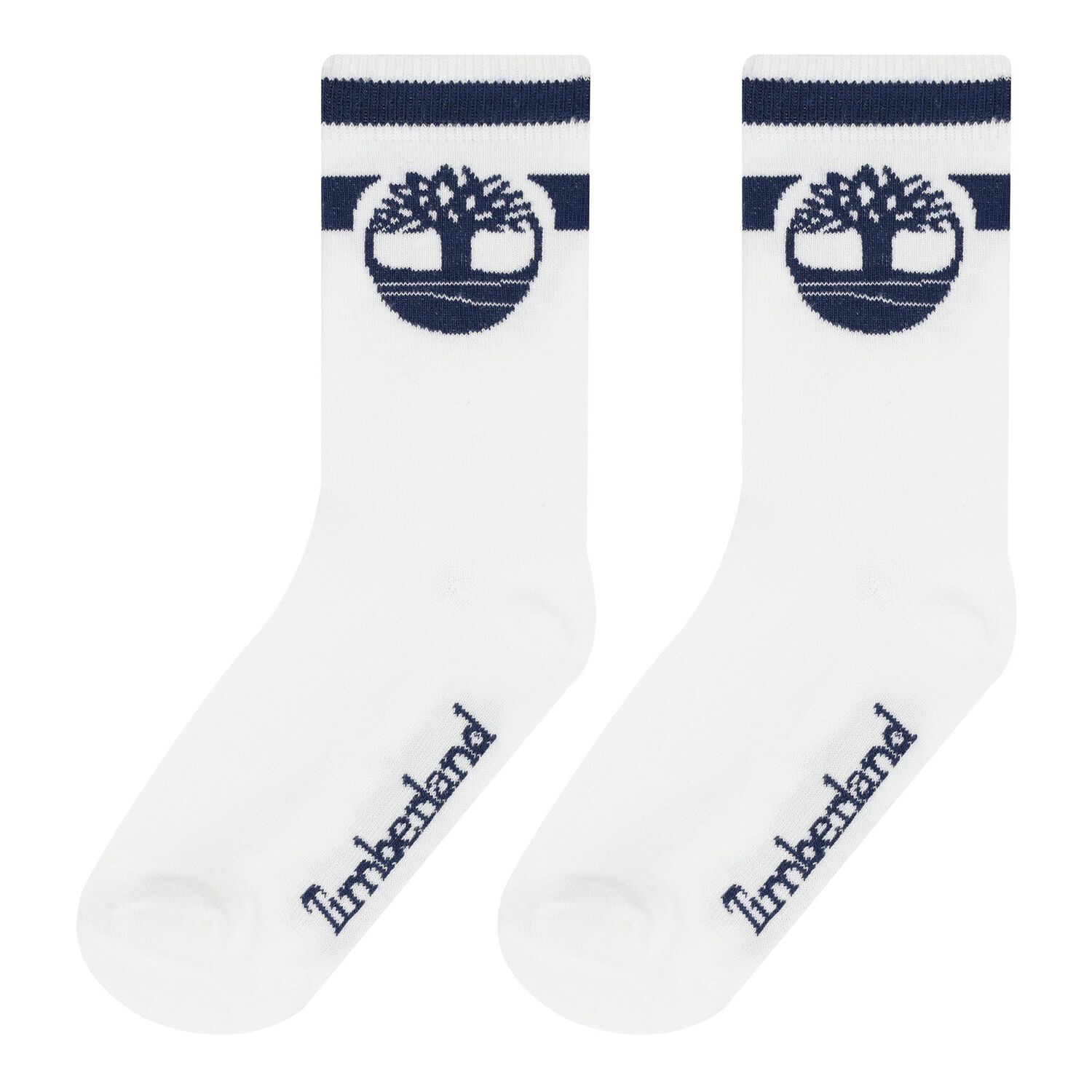 Baby Boys White Logo Socks ( 3 Pack ), 1, hi-res