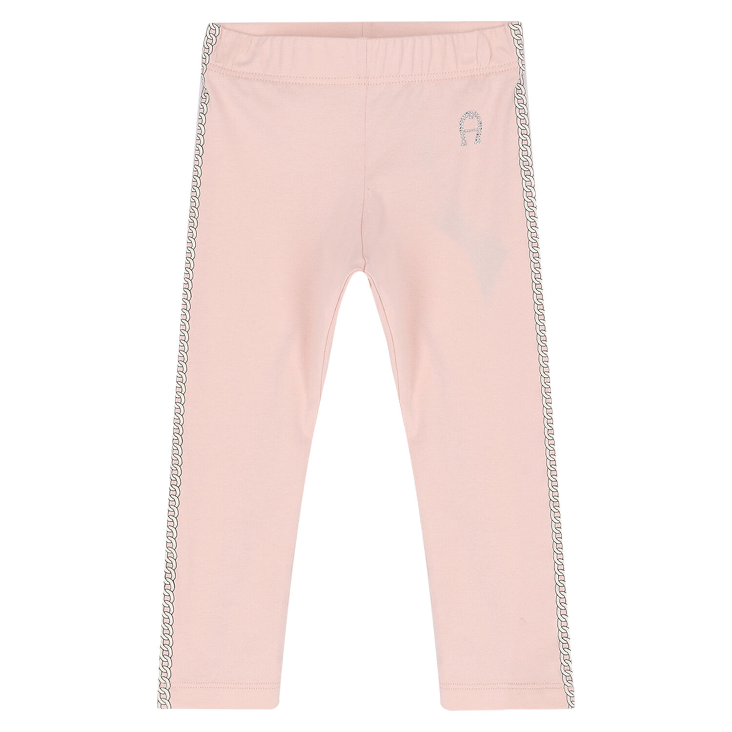 Younger Girls White & Pink Logo Legging Set, 1, hi-res