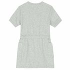 Girls Grey Logo Dress, 1, hi-res