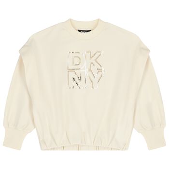 Girls Ivory Logo Sweatshirt