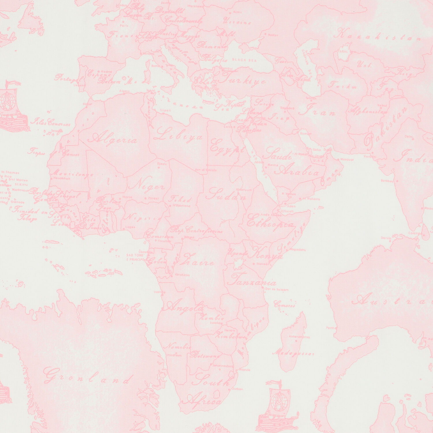 Pink & Ivory Geo Map Logo Baby Blanket, 4, hi-res image number null