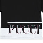 Girls Black Logo T-Shirt, 1, hi-res