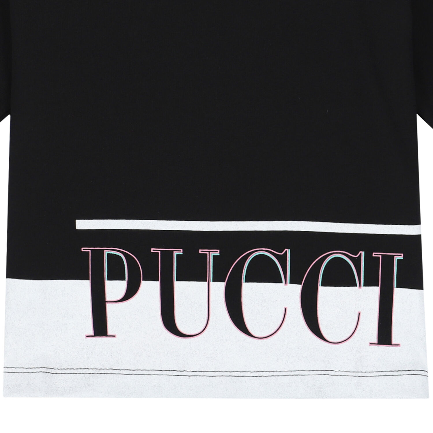 Girls Black Logo T-Shirt, 1, hi-res