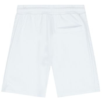 White Logo Bermuda Shorts