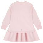 Girls Pink Logo Dress, 2, hi-res