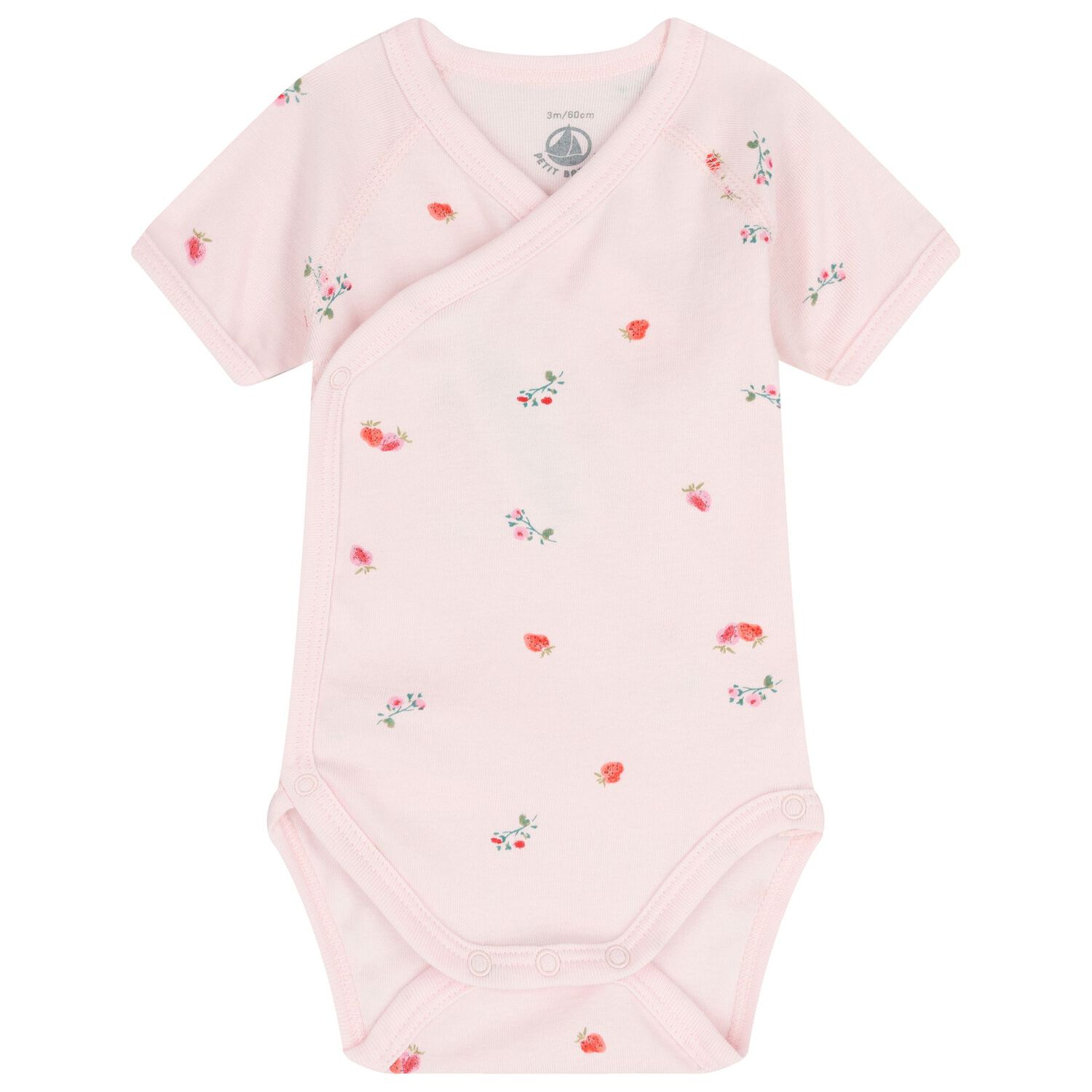 Baby Girls Ivory Strawberry Bodysuit ( 3-Pack ), 1, hi-res