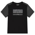 Boys Black Logo T-Shirt, 2, hi-res