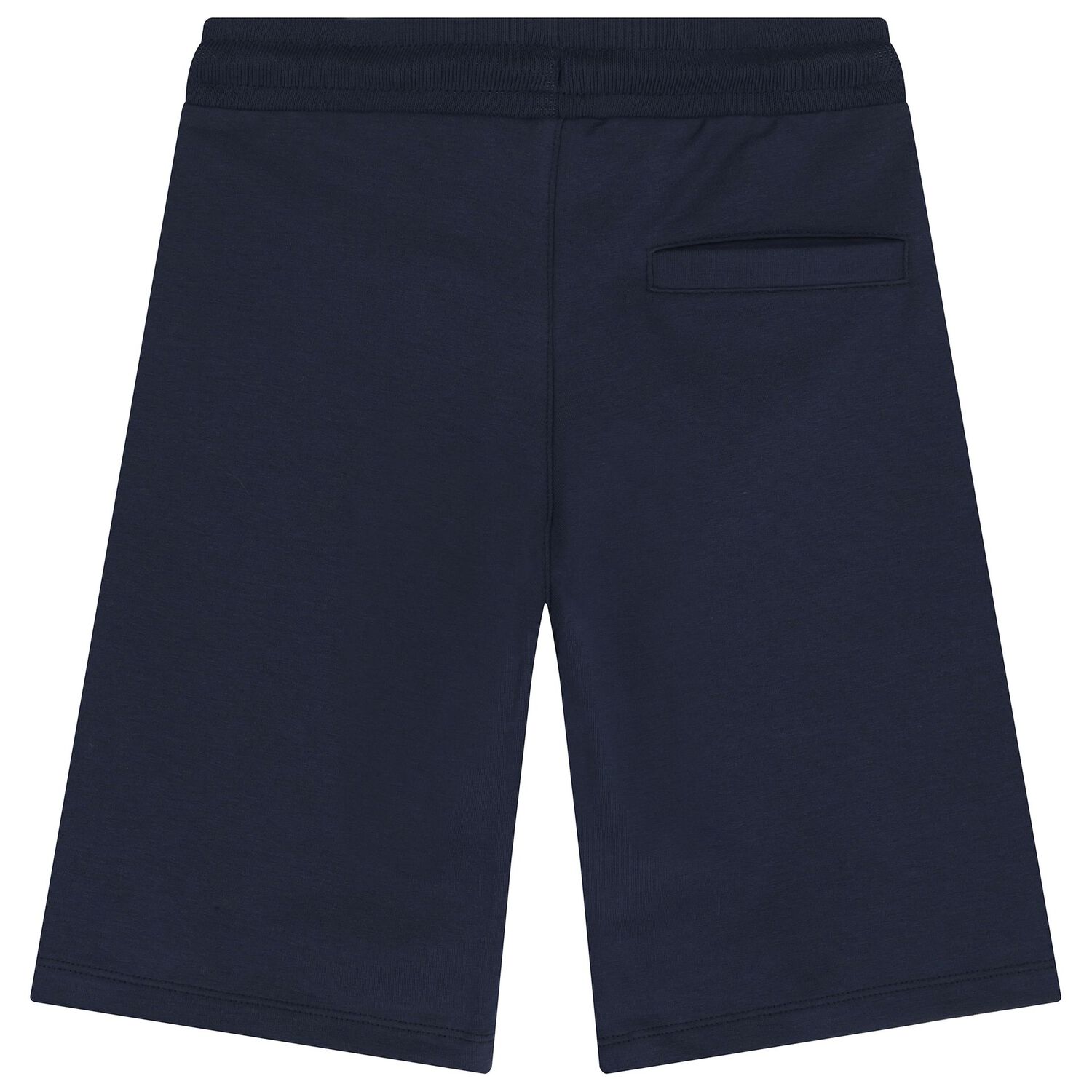 Boys Navy Blue Logo Shorts, 1, hi-res