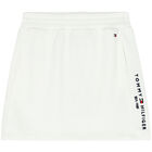 Girls White Logo Skirt, 2, hi-res