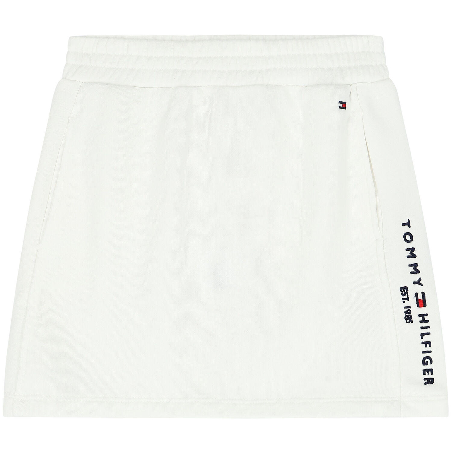 Girls White Logo Skirt, 2, hi-res