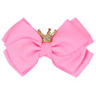 Girls Pink Bow Hairclip, 10, hi-res